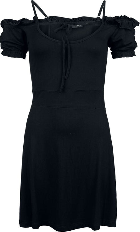 Robe courte Gothic de Gothicana by EMP - Robe Épaules Découvertes - S à XXL - pour Femme - noir - Gothicana by EMP