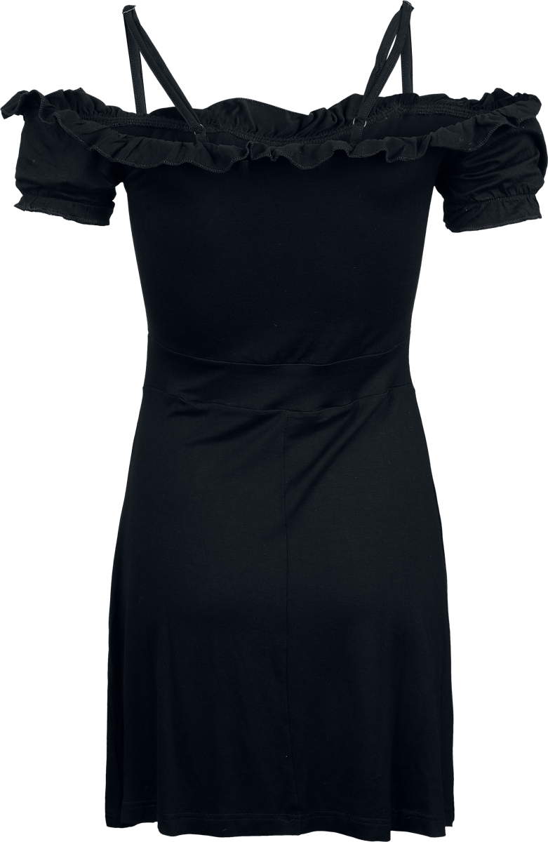 Robe courte Gothic de Gothicana by EMP - Robe Épaules Découvertes - S à XXL - pour Femme - noir - Gothicana by EMP - View 2