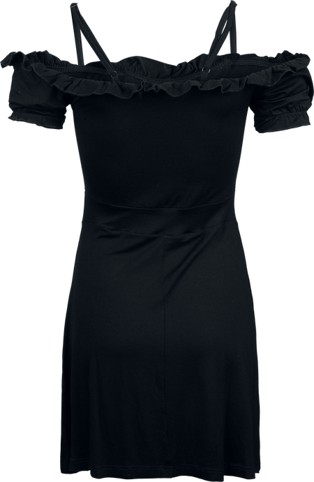Robe courte Gothic de Gothicana by EMP - Robe Épaules Découvertes - S à XXL - pour Femme - noir - Gothicana by EMP - View 2