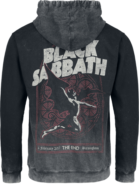 Sweat-shirt à capuche  de Black Sabbath - The End - M - pour Homme - anthracite - Black Sabbath - View 2