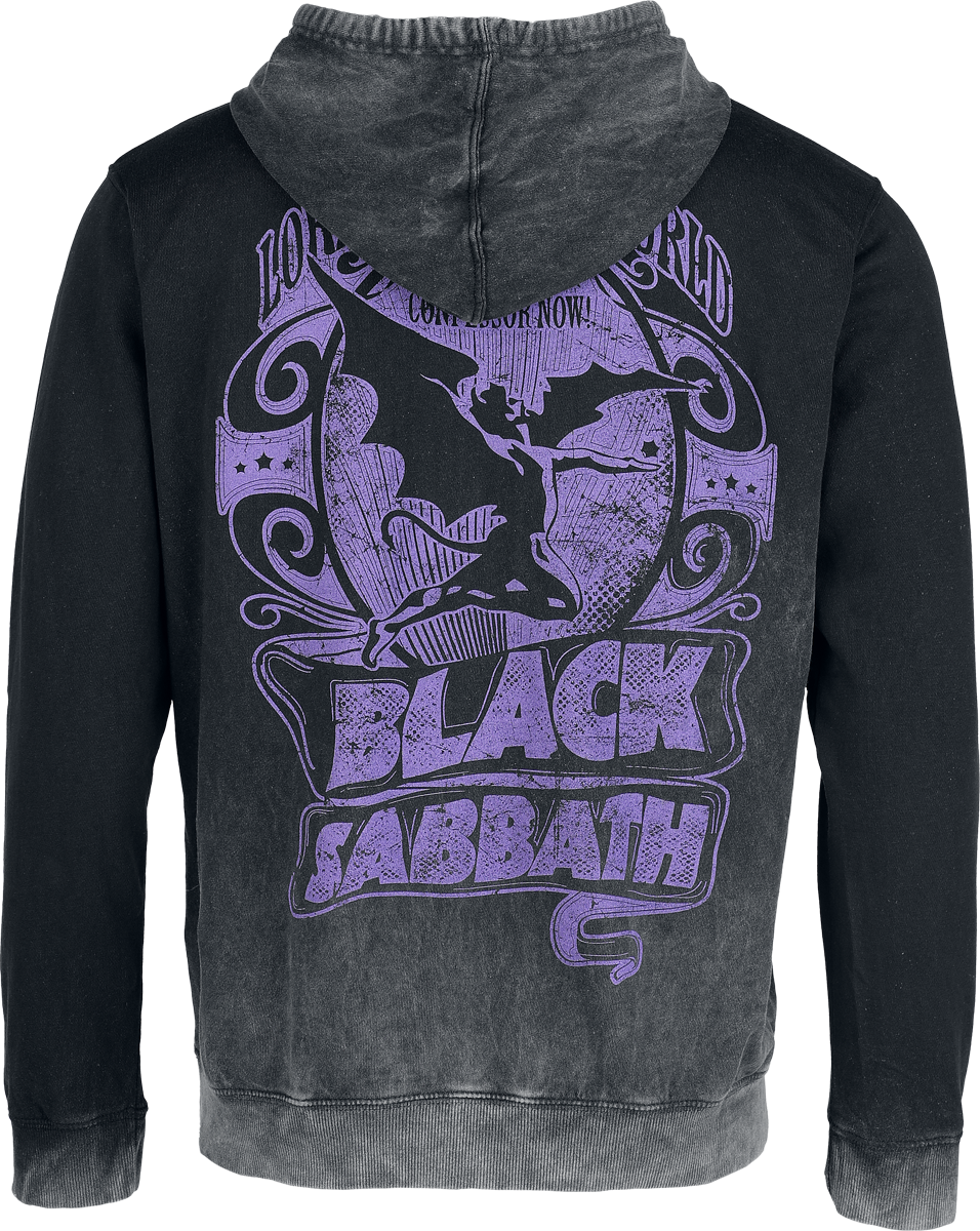 Sweat-shirt à capuche  de Black Sabbath - Lord Of This World - S à XXL - pour Homme - anthracite - Black Sabbath - View 2