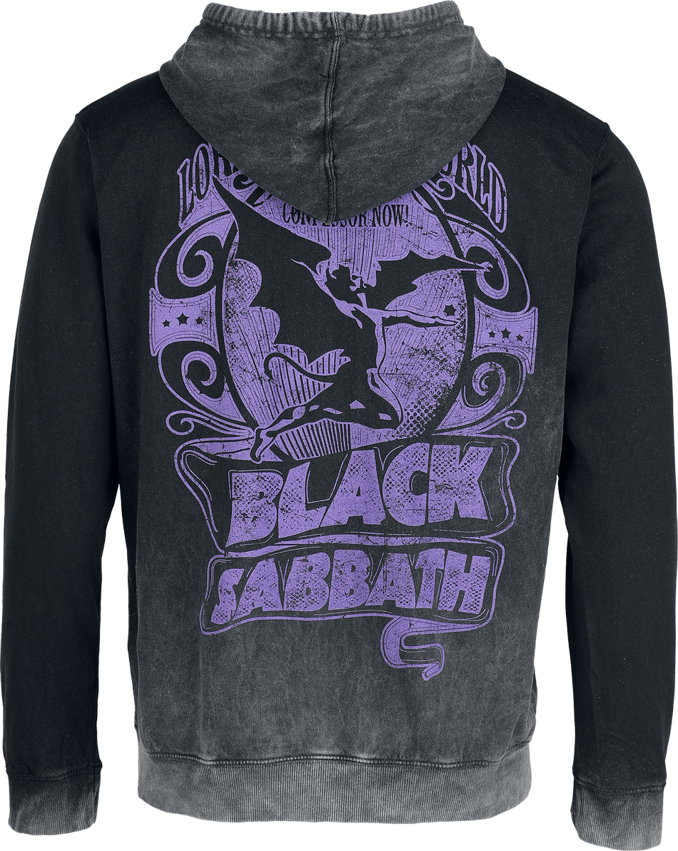 Sweat-shirt à capuche  de Black Sabbath - Lord Of This World - S à XXL - pour Homme - anthracite - Black Sabbath - View 2