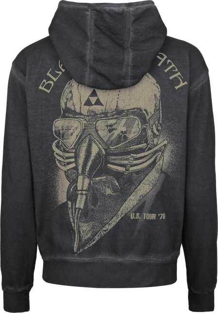 Sweat-shirt zippé à capuche  de Black Sabbath - US Tour 78 - S à XXL - pour Femme - anthracite - Black Sabbath - View 2