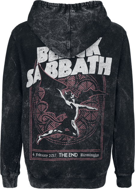 Sweat-shirt à capuche  de Black Sabbath - The End - S à L - pour Femme - anthracite - Black Sabbath - View 2
