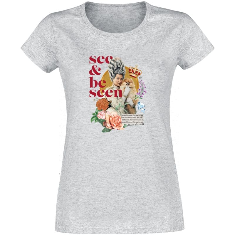 T-Shirt Manches courtes  de Bridgerton - See and Be Seen - S à M - pour Femme - gris chiné - Bridgerton