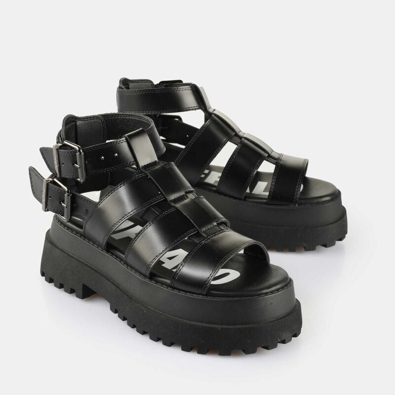 Tongs  de Buffalo - PLUTO GLD - EU37 à EU41 - pour Femme - noir - Buffalo