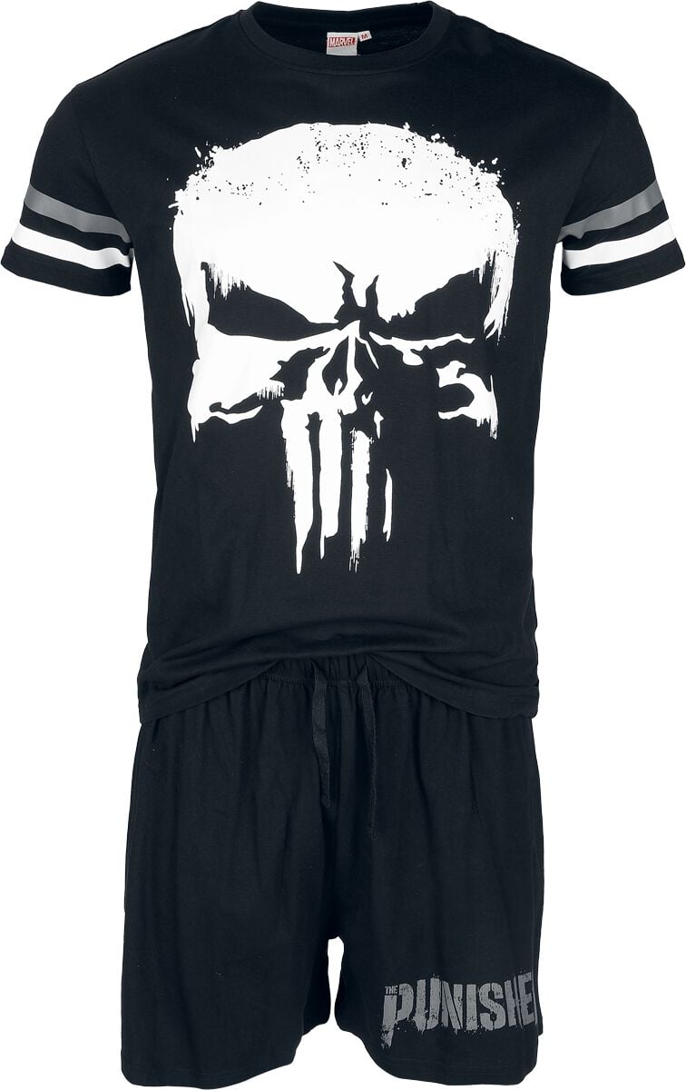 Pyjama Disney de The Punisher - The Punisher - Crâne - S à XXL - pour Homme - noir - The Punisher