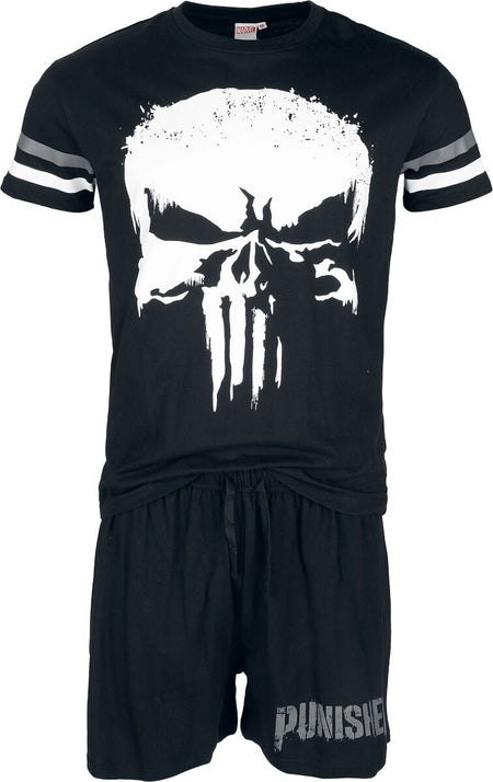Pyjama Disney de The Punisher - The Punisher - Crâne - S à XXL - pour Homme - noir - The Punisher
