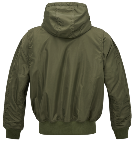 Veste mi-saison  de Brandit - CWU À Capuche - S à XXL - pour Homme - olive - Brandit - View 2