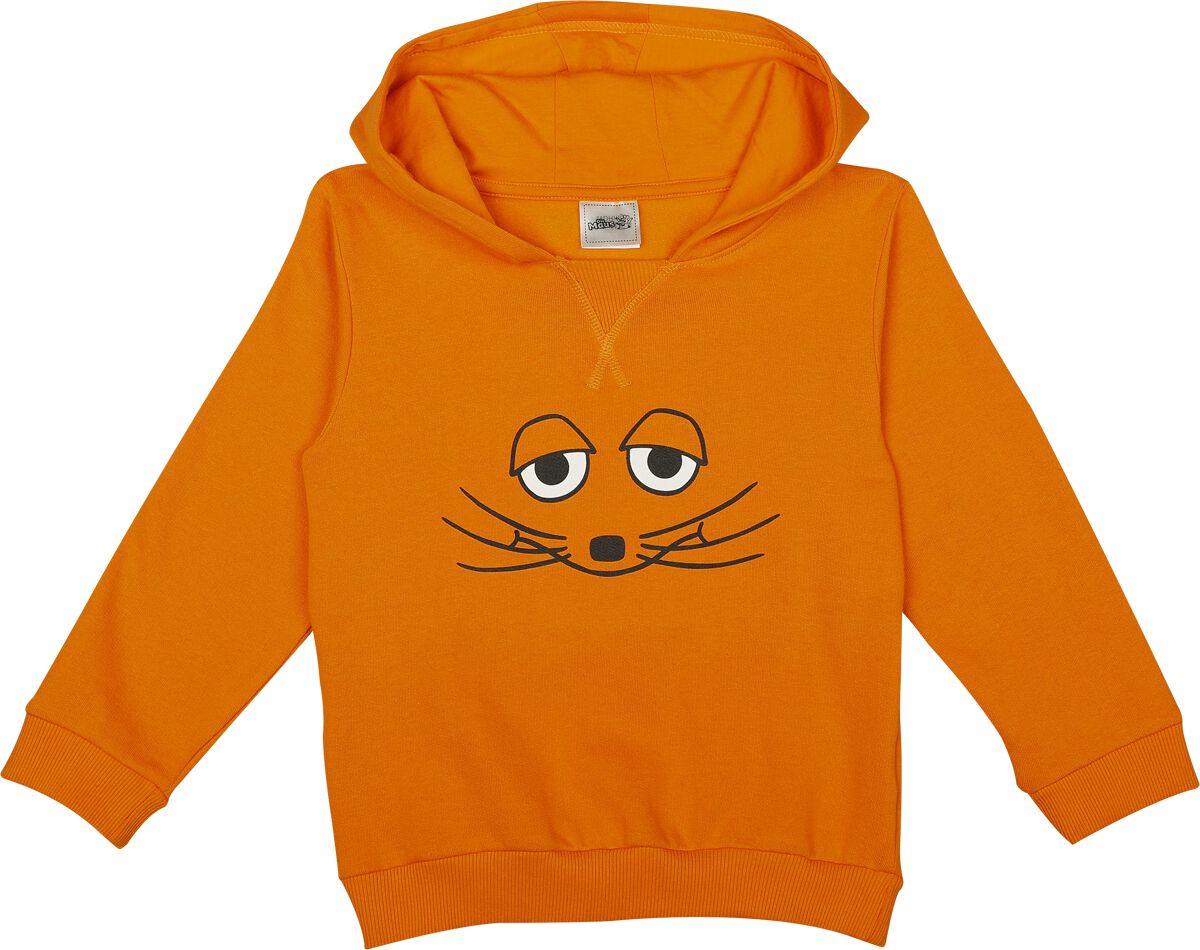 Sweat-Shirt à capuche  de Die Sendung mit der Maus - La Souris - 98 à 140 - pour filles & garçonse - orange - Die Sendung mit der Maus
