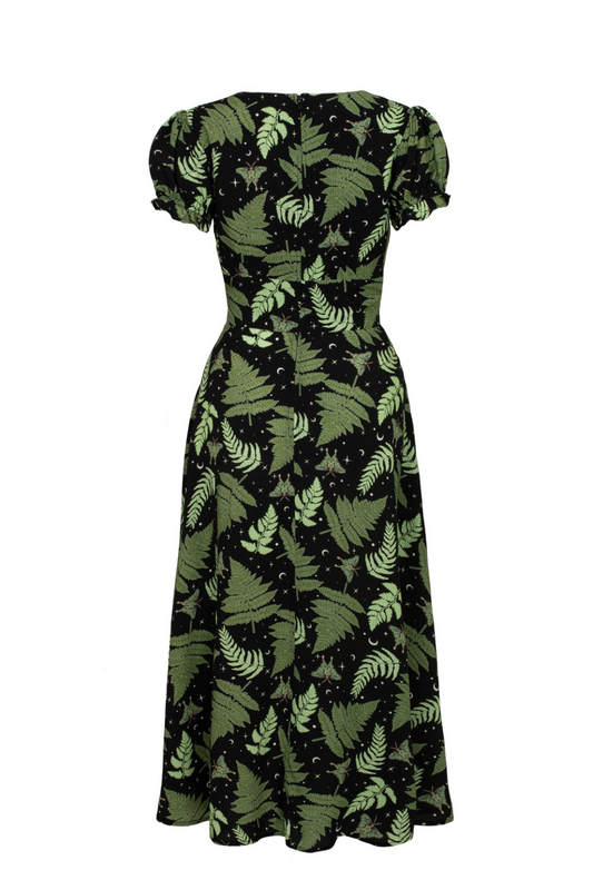 Robe longue  de Hell Bunny - Gaia Dress - XS à S - pour Femme - noir/vert - hell bunny - View 2