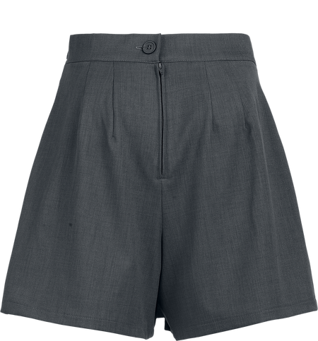 Short Rockabilly de Hell Bunny - Traxler - Skort (Jupe Short) - XS à XXL - pour Femme - gris - hell bunny - View 2