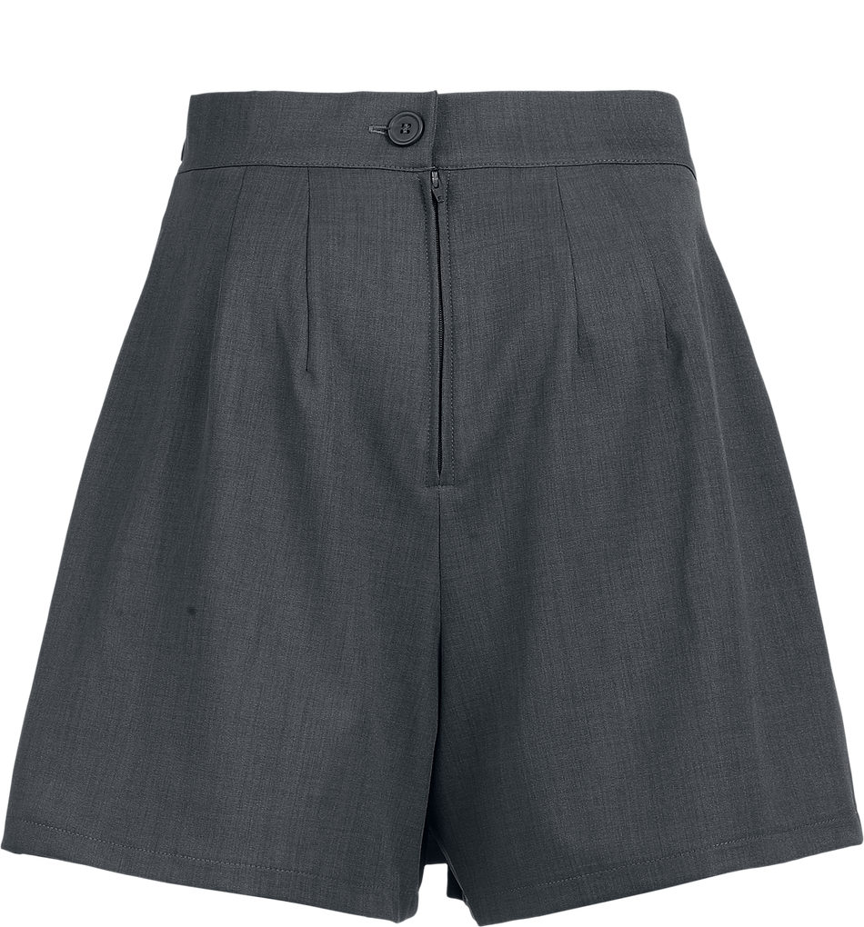 Short Rockabilly de Hell Bunny - Traxler - Skort (Jupe Short) - XS à XXL - pour Femme - gris - hell bunny - View 2