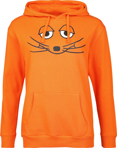 Sweat-shirt à capuche  de Die Sendung mit der Maus - La Souris - S à XXL - pour Femme - orange - Die Sendung mit der Maus