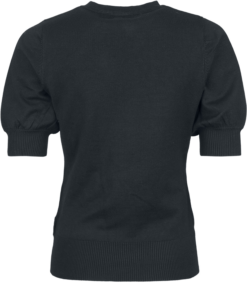 Pull tricoté Rockabilly de Banned Retro - S à XL - pour Femme - noir - Banned Retro - View 2