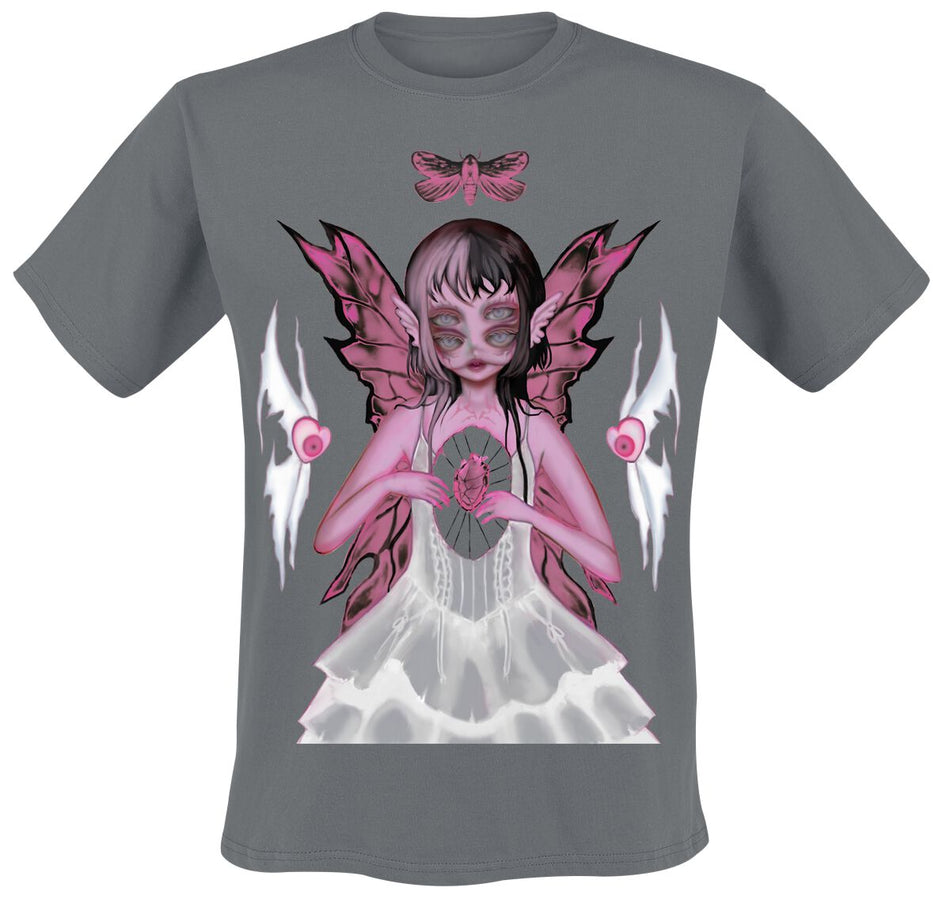T-Shirt Manches courtes  de Martinez, Melanie - Portals Heart - S à XXL - pour Homme - anthracite - Martinez, Melanie