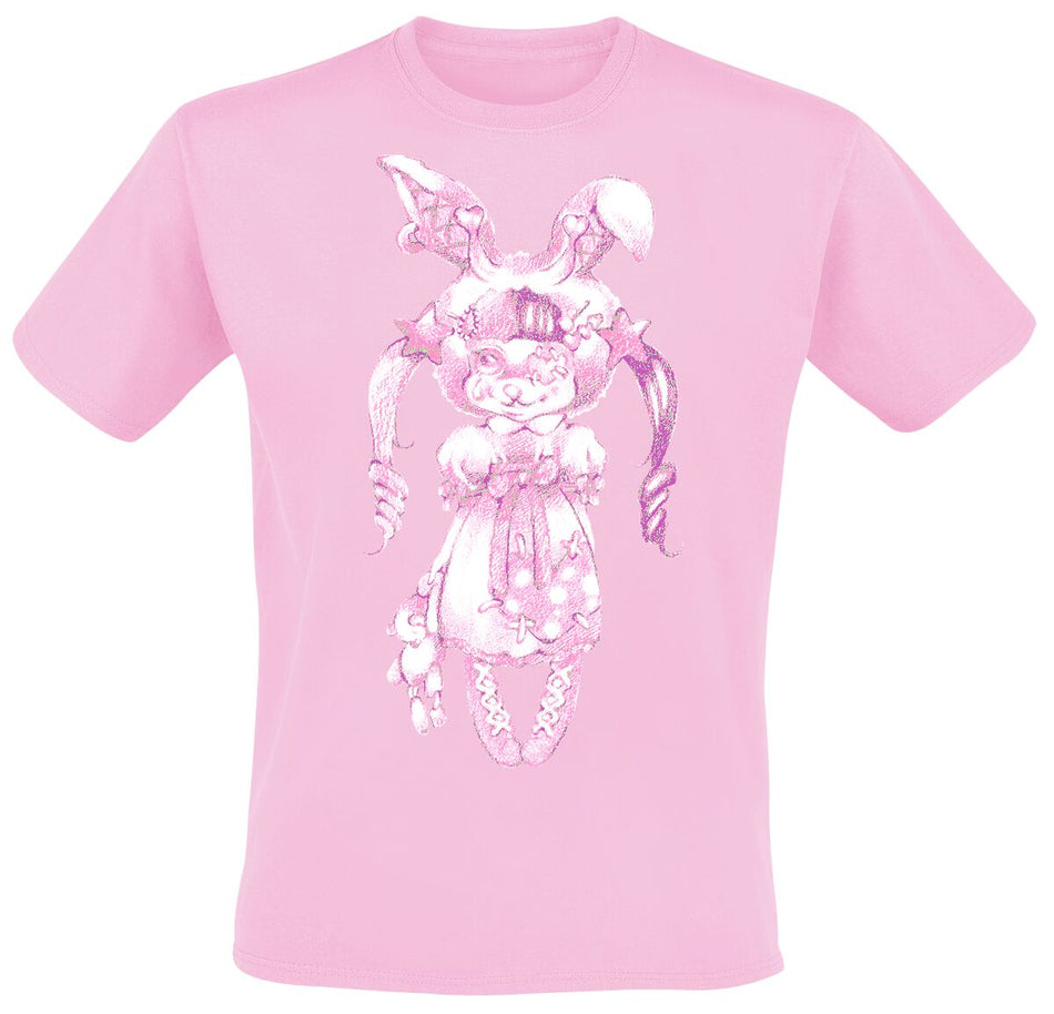 T-Shirt Manches courtes  de Martinez, Melanie - Crybaby Bunny - S à XXL - pour Homme - rose clair - Martinez, Melanie
