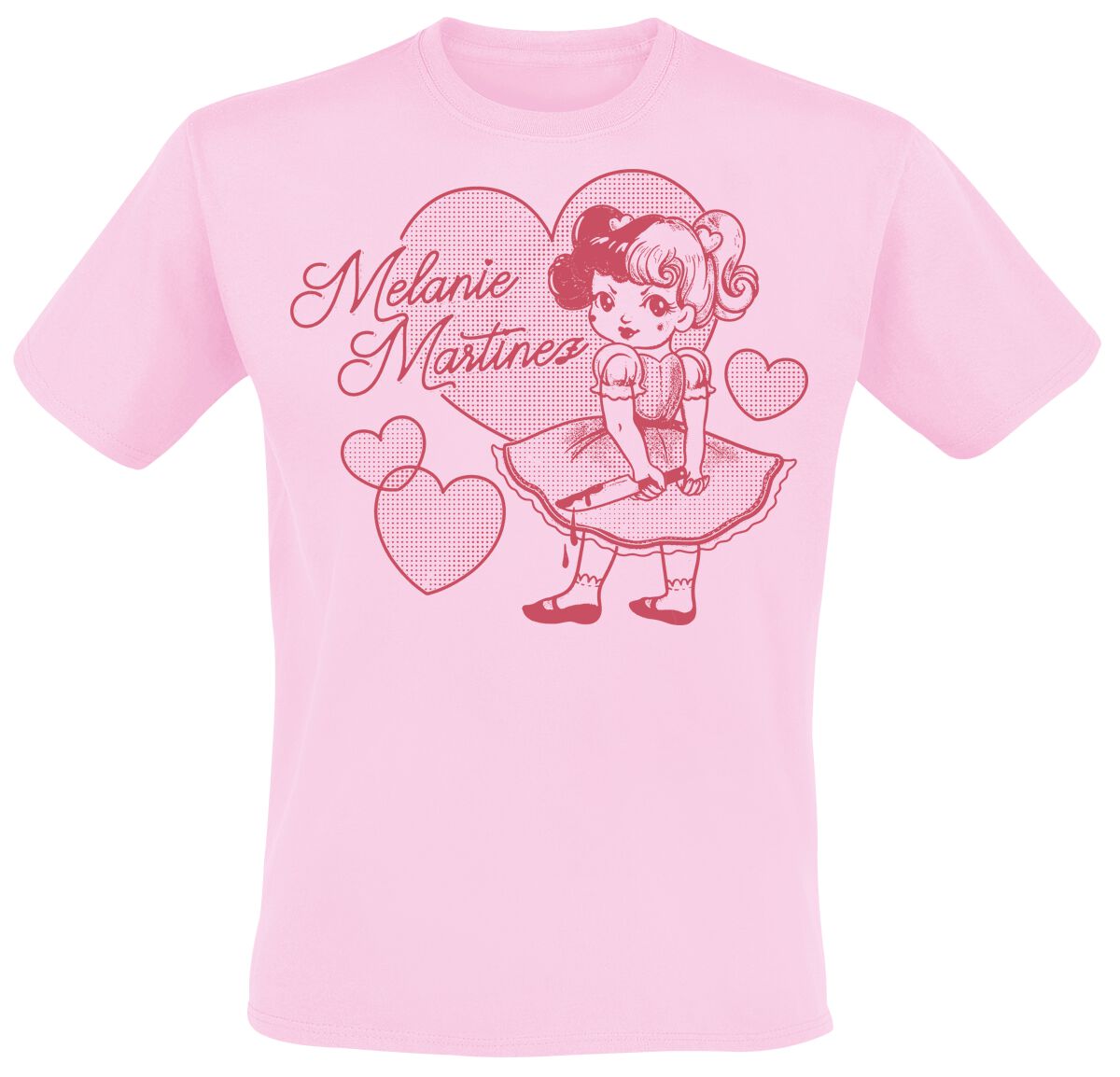 T-Shirt Manches courtes  de Martinez, Melanie - Fun & Games - S à XXL - pour Homme - rose clair - Martinez, Melanie