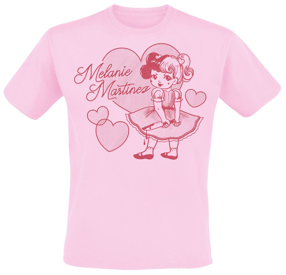 T-Shirt Manches courtes  de Martinez, Melanie - Fun & Games - S à XXL - pour Homme - rose clair - Martinez, Melanie
