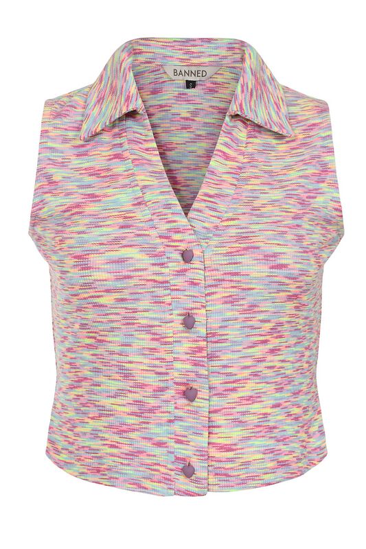 Top Rockabilly de Banned Alternative - Roxy Top - XS à L - pour Femme - multicolore - Banned Alternative