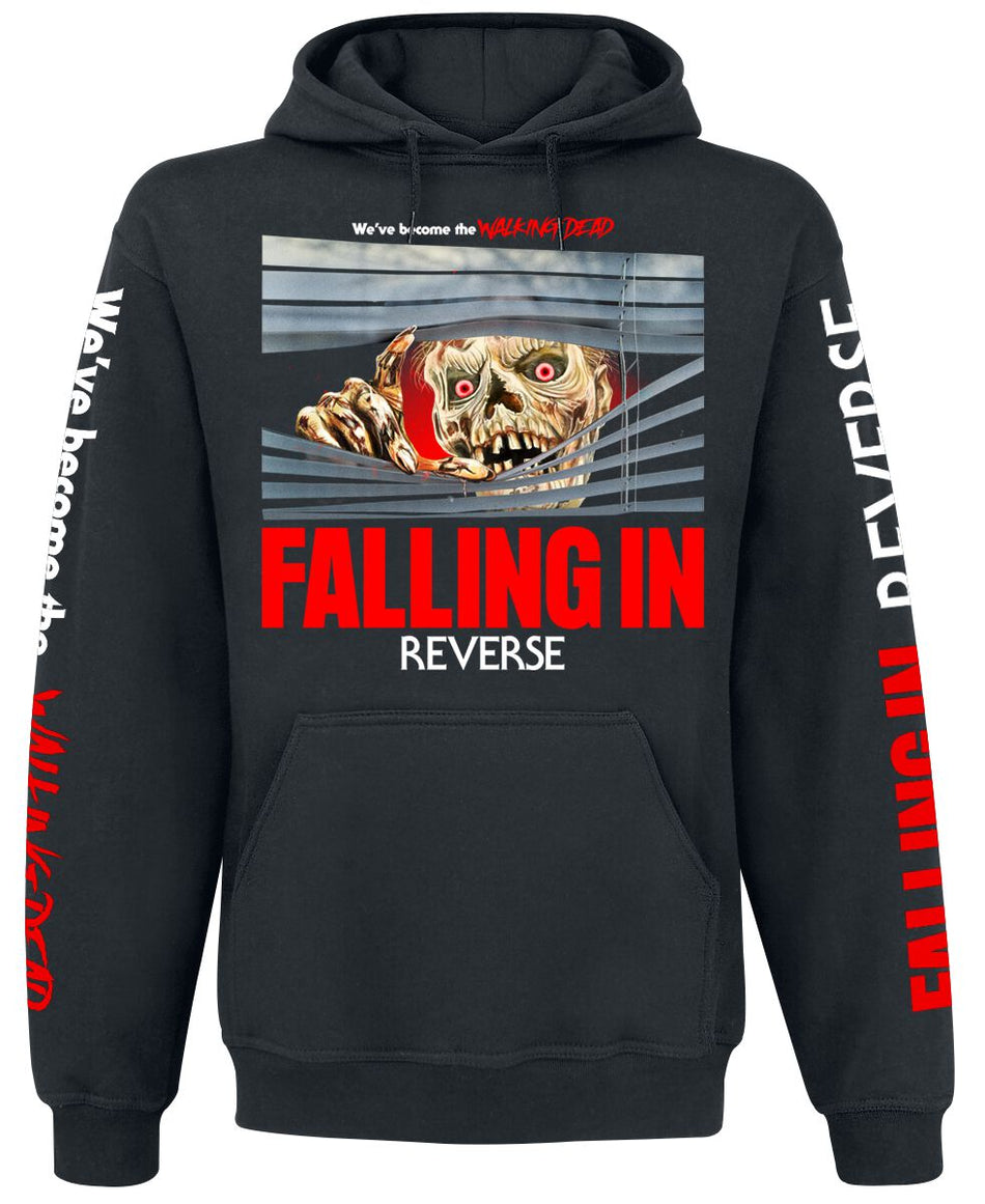 Sweat-shirt à capuche  de Falling In Reverse - Walking Dead - S à 4XL - pour Homme - noir - Falling In Reverse