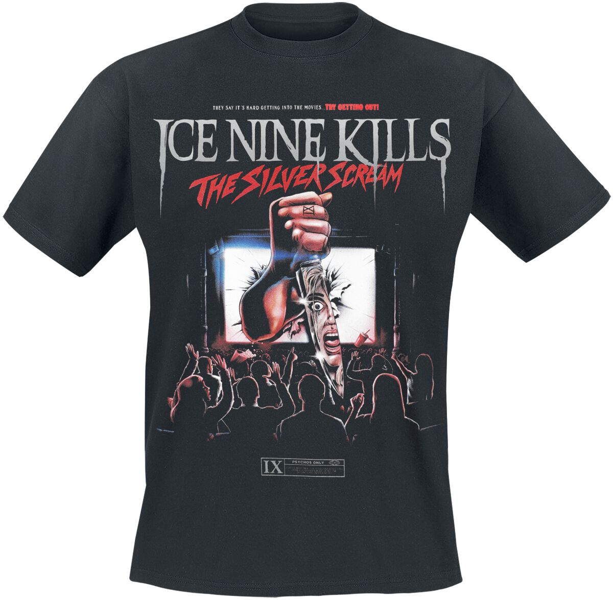 T-Shirt Manches courtes  de Ice Nine Kills - Silver Screen - S à 4XL - pour Homme - noir - Ice Nine Kills