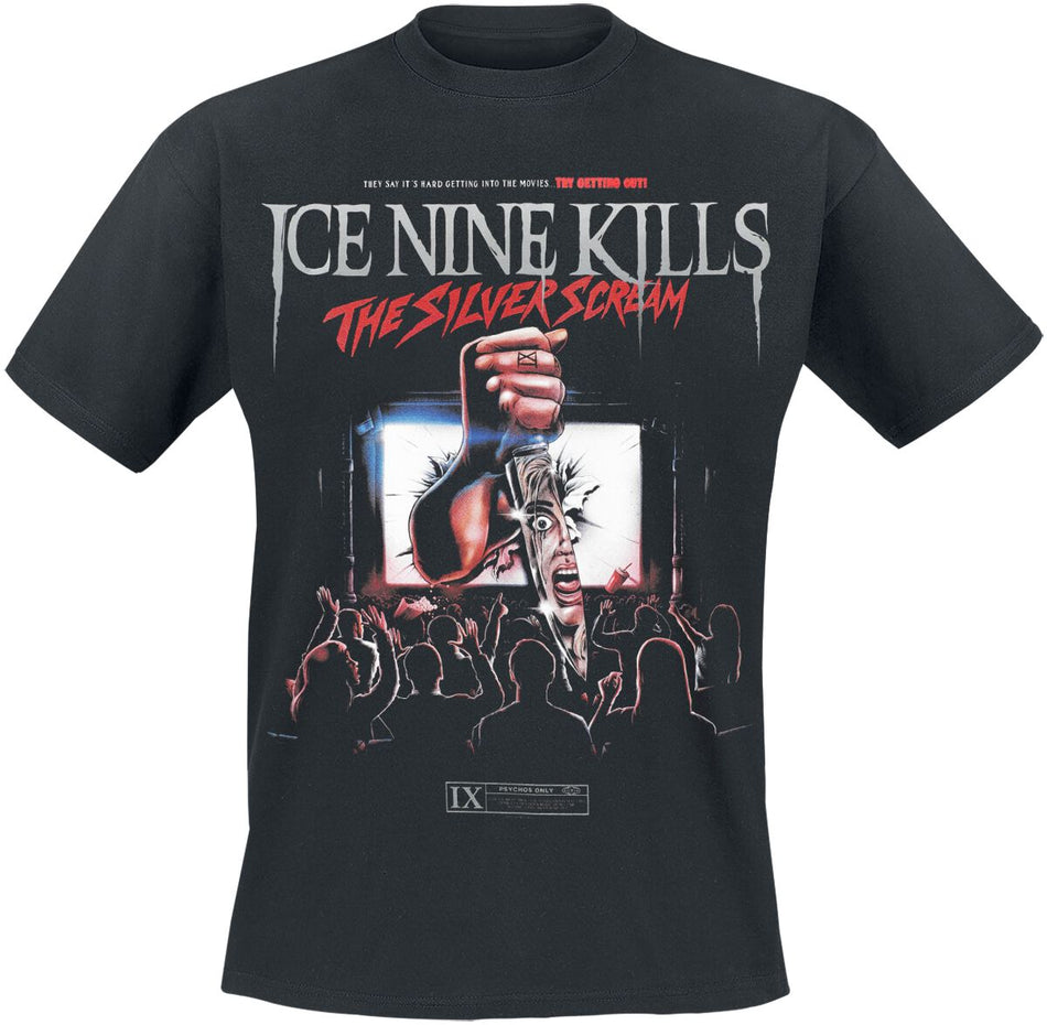 T-Shirt Manches courtes  de Ice Nine Kills - Silver Screen - S à 4XL - pour Homme - noir - Ice Nine Kills