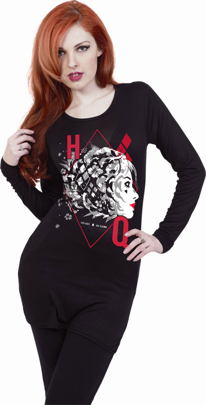 T-shirt manches longues  de Batman - Harley Quinn - M - pour Femme - noir - Batman - View 2
