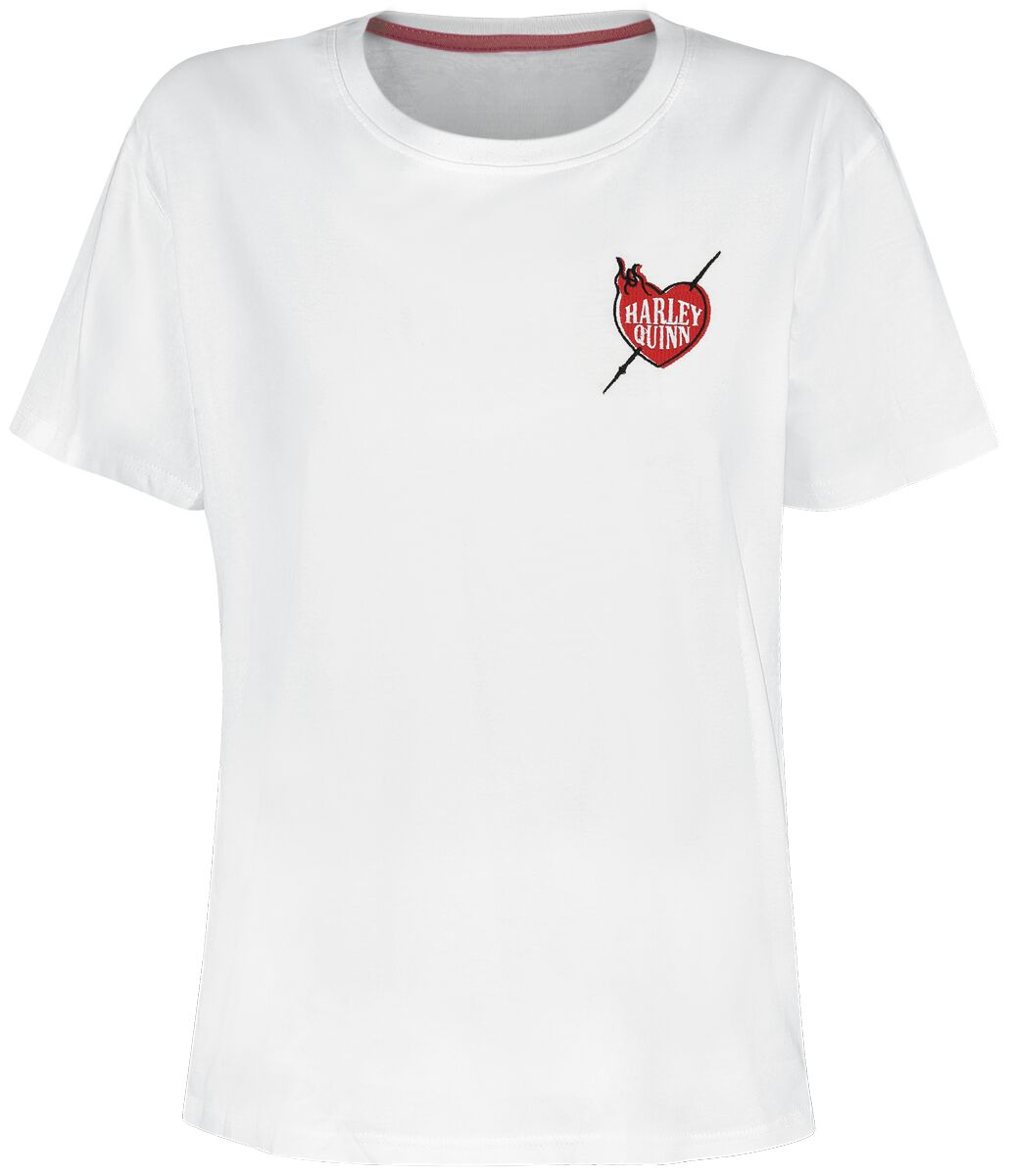 T-Shirt Manches courtes  de Batman - Harley Quinn - S à XXL - pour Femme - blanc - Batman
