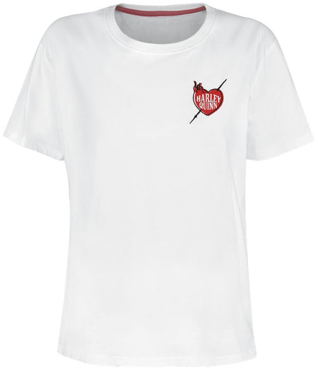 T-Shirt Manches courtes  de Batman - Harley Quinn - S à XXL - pour Femme - blanc - Batman