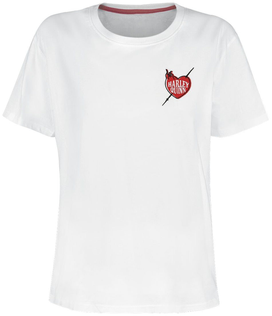 T-Shirt Manches courtes  de Batman - Harley Quinn - S à XXL - pour Femme - blanc - Batman