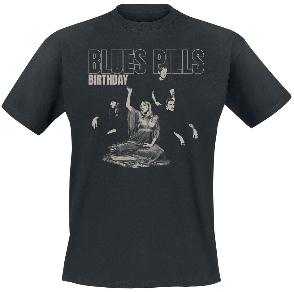 T-Shirt Manches courtes  de Blues Pills - Birthday Outline - S à XL - pour Homme - noir - Blues Pills