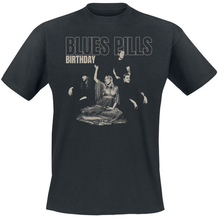 T-Shirt Manches courtes  de Blues Pills - Birthday Outline - S à XXL - pour Homme - noir - Blues Pills
