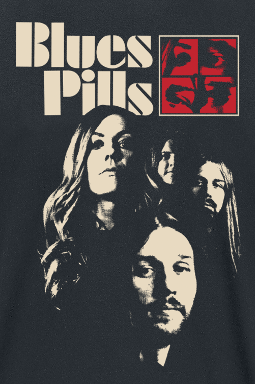 T-Shirt Manches courtes  de Blues Pills - Band Portrait - S à M - pour Homme - noir - Blues Pills - View 2