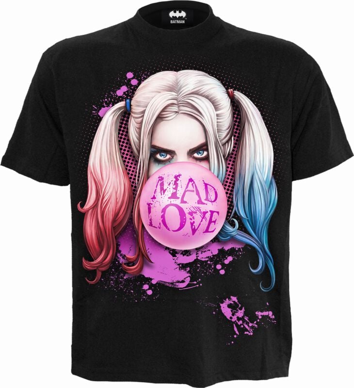 T-Shirt Manches courtes  de Batman - Harley Quinn - Mad Love - S à L - pour Femme - noir - Batman