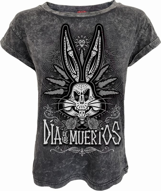 T-Shirt Manches courtes  de Looney Tunes - Bugs Bunny - M à XXL - pour Femme - gris - Looney Tunes