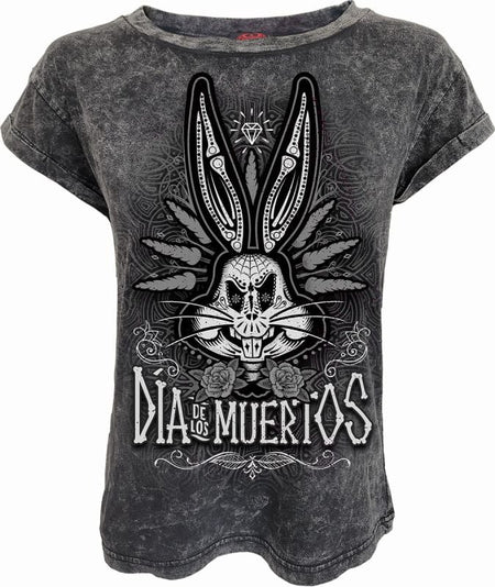 T-Shirt Manches courtes  de Looney Tunes - Bugs Bunny - M à XXL - pour Femme - gris - Looney Tunes