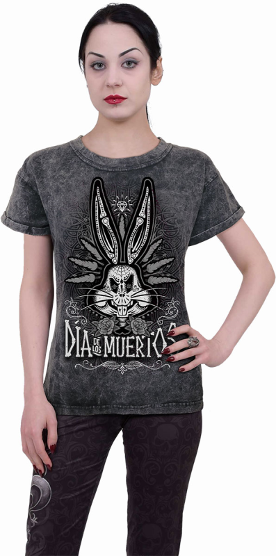 T-Shirt Manches courtes  de Looney Tunes - Bugs Bunny - M à XXL - pour Femme - gris - Looney Tunes - View 2