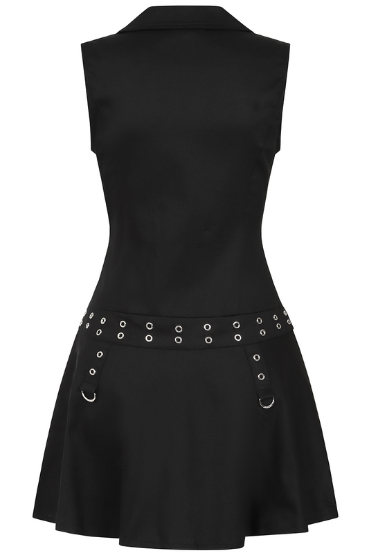 Robe courte Gothic de Banned Alternative - Astrid Dress - XS à XL - pour Femme - noir - Banned Alternative - View 2