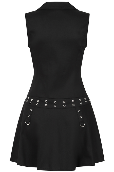 Robe courte Gothic de Banned Alternative - Astrid Dress - XS à XL - pour Femme - noir - Banned Alternative - View 2