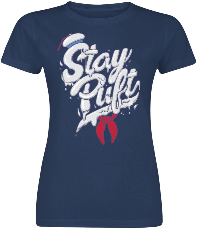 T-Shirt Manches courtes  de SOS Fantômes - Stay Puft - S à XXL - pour Femme - marine - SOS Fantômes