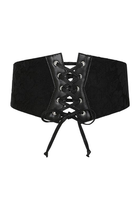Ceinture Gothic de Banned Alternative - Hallow Keepers Lace Belt - pour Femme - noir - Banned Alternative