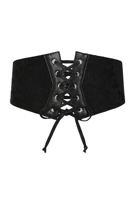 Ceinture Gothic de Banned Alternative - Hallow Keepers Lace Belt - pour Femme - noir - Banned Alternative