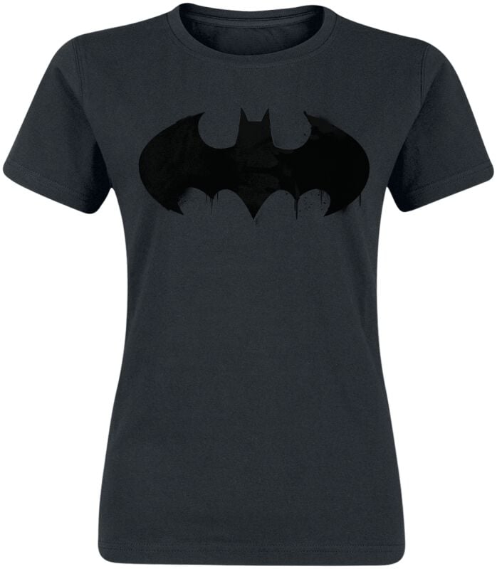 T-Shirt Manches courtes  de Batman - Logo Encre - S à XXL - pour Femme - noir - Batman