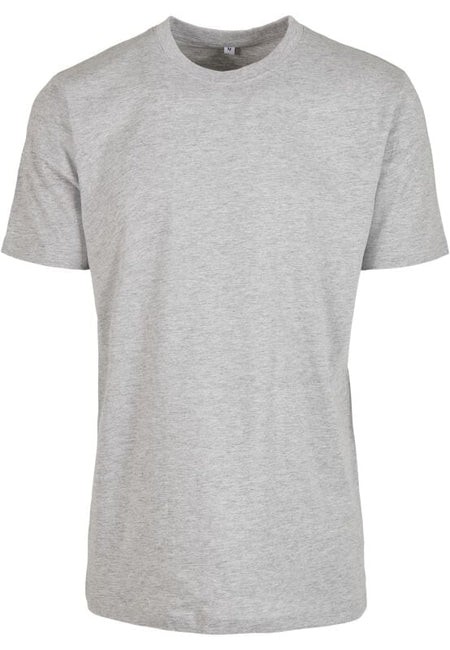 T-Shirt Manches courtes  de Build Your Brand - T-Shirt Col Rond - S à XXL - pour Homme - gris chiné - Build Your Brand