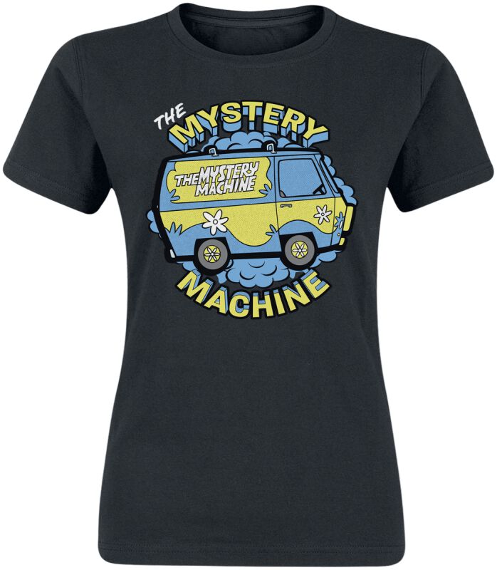 T-Shirt Manches courtes  de Scooby-Doo - The Mystery Machine - L à XL - pour Femme - noir - Scooby-Doo