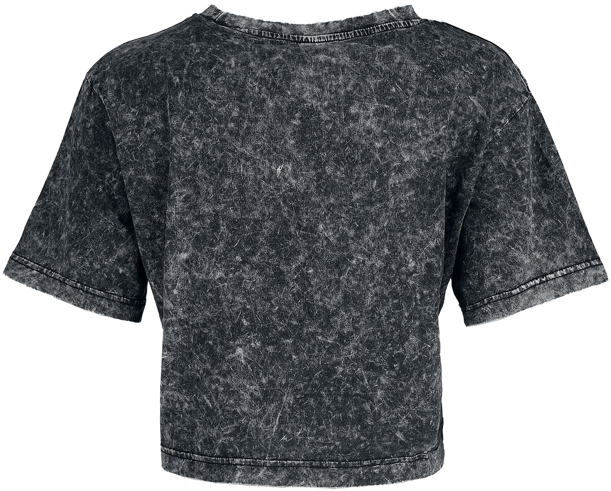 T-Shirt Manches courtes  de Build Your Brand - T-Shirt Court Délavé - S à XL - pour Femme - gris - Build Your Brand - View 2