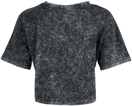 T-Shirt Manches courtes  de Build Your Brand - T-Shirt Court Délavé - S à XL - pour Femme - gris - Build Your Brand - View 2