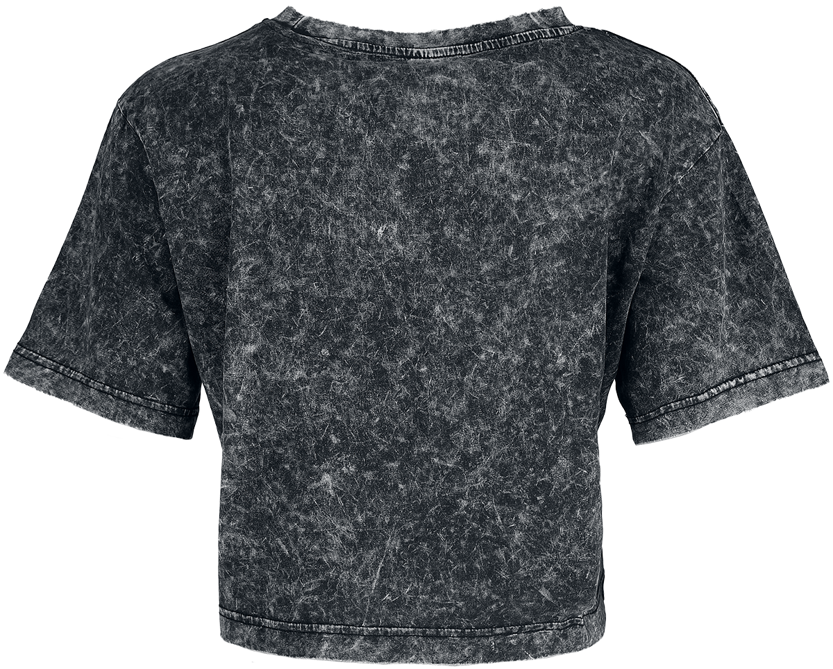 T-Shirt Manches courtes  de Build Your Brand - T-Shirt Court Délavé - S à XL - pour Femme - gris - Build Your Brand - View 2