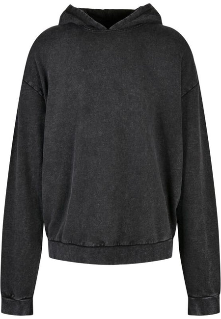 Sweat-shirt à capuche  de Build Your Brand - Sweat à Capuche Délavé Oversize - S à L - pour Homme - gris - Build Your Brand